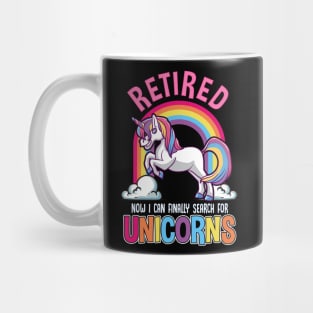 Funny Retirement - Retired! Time for Unicorns Mug